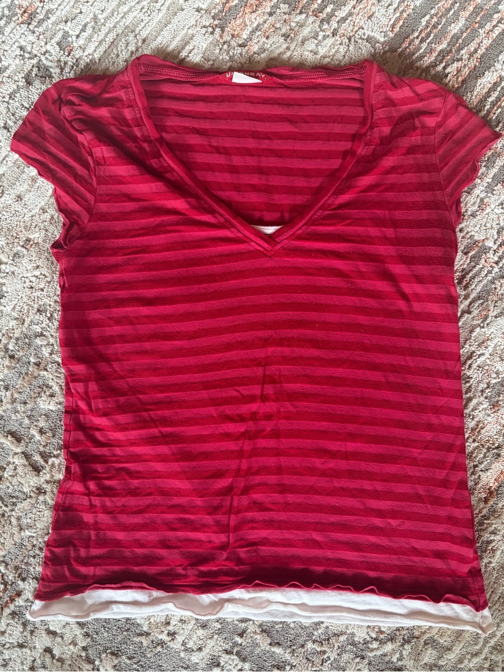 Y2K Unionbay Layered Striped Tee